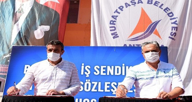 Muratpaşa'da işçinin yüzü yıllık yüzde 18 oranındaki zamla güldü
